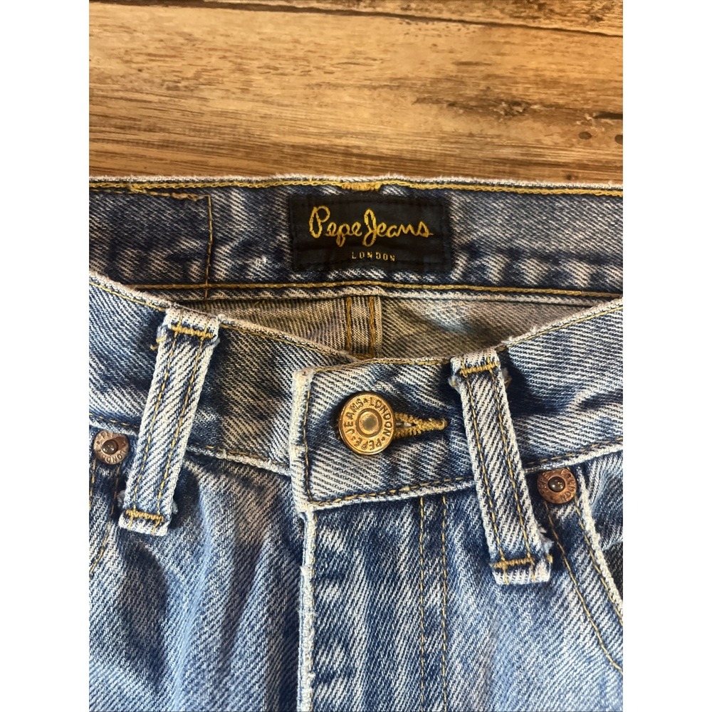 Vintage Pepe Jeans Betty Sz 28x33 Made In USA - Picture 2 of 7